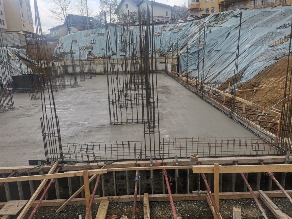 Waterproofing of the foundation slab and basement walls